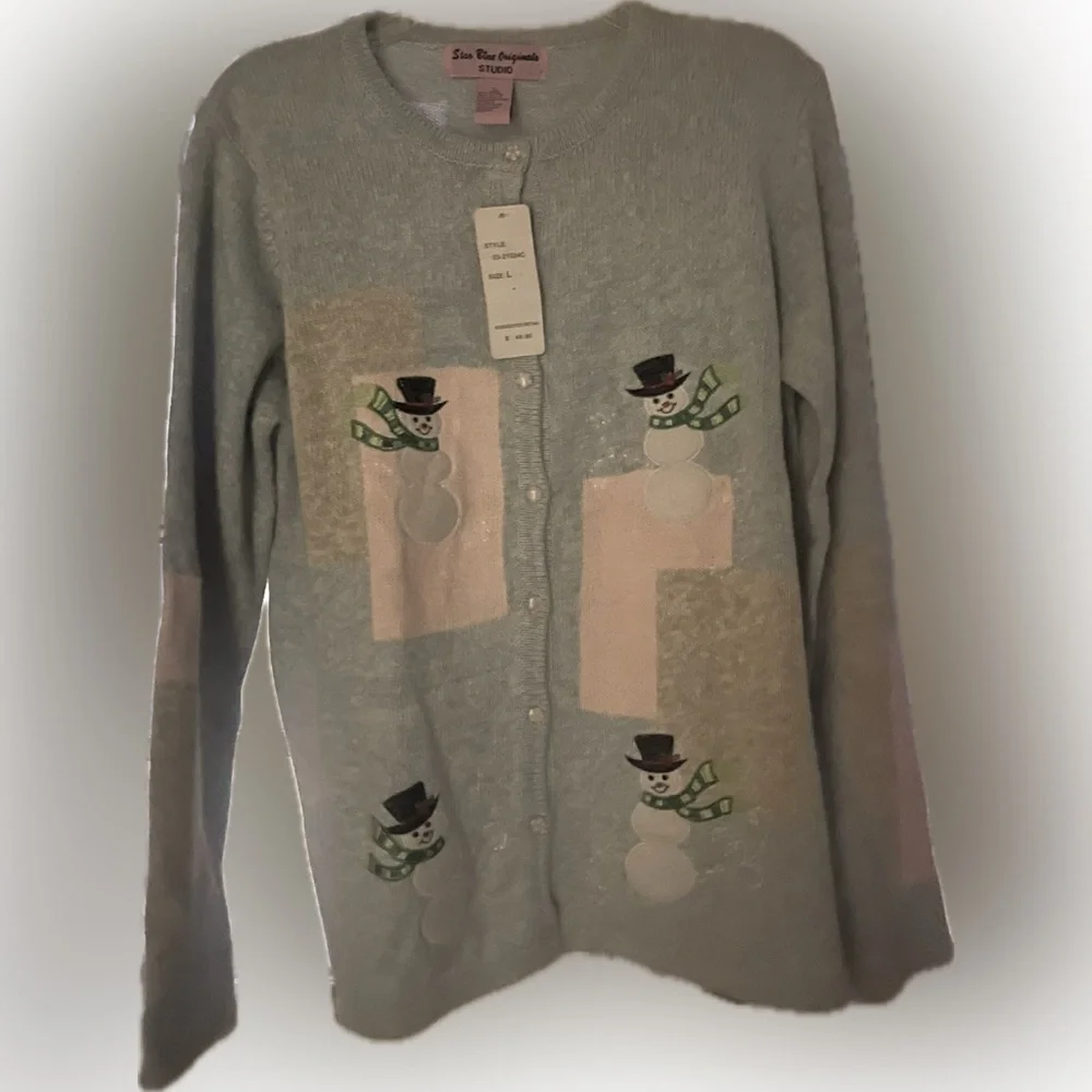 Star Blue Originals Studio snowman sweater. Brand New. Size L - Picture 1 of 10